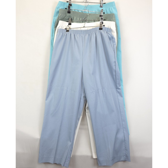 Women Pull On Causal Dress Pants Bundle Of 4 Elastic Waist Multi Brands 16P 16W - Picture 1 of 13